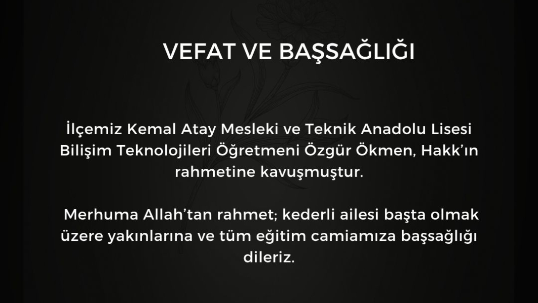 Vefat ve Başsağlığı